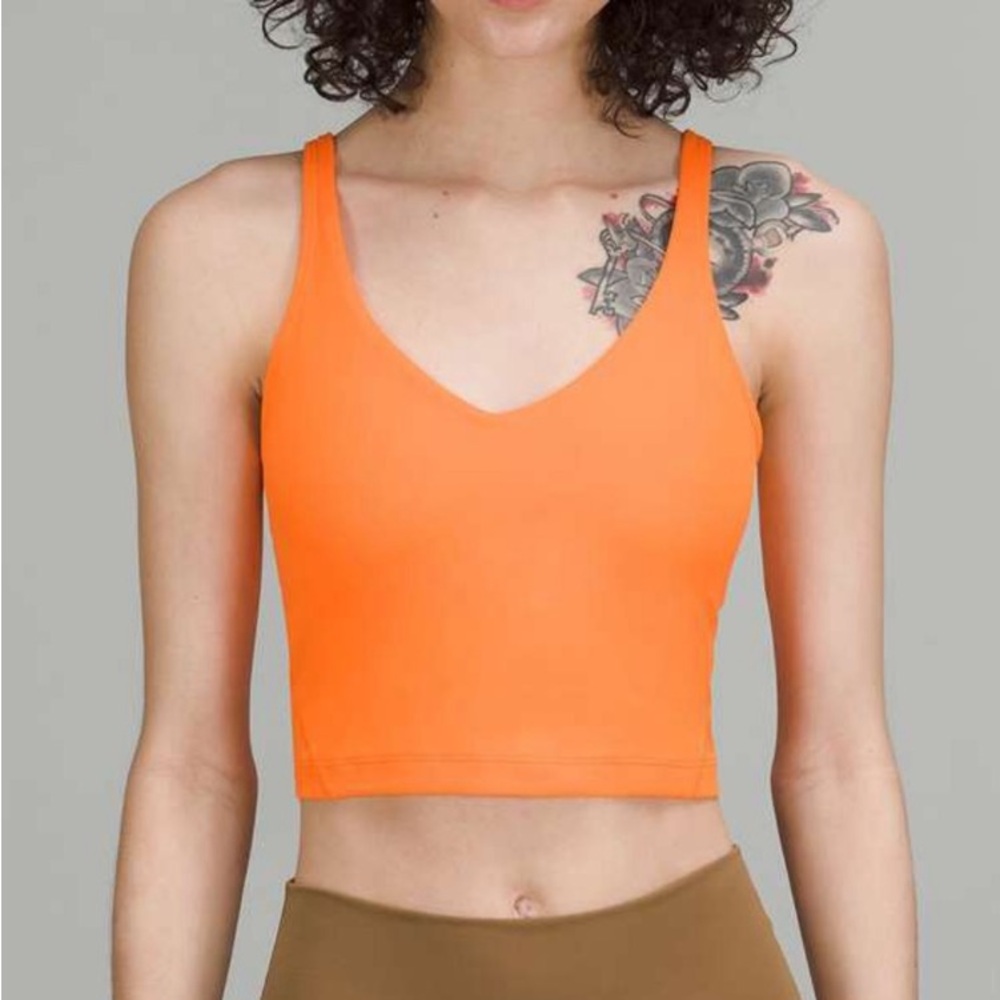 Lululemon Athletica Orange Soda Align Tank Top Size 6 Like New